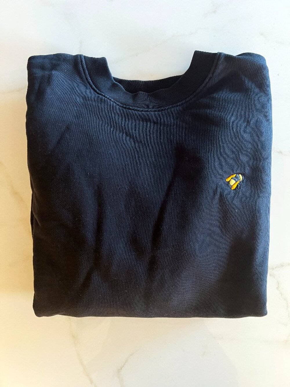 GOLF WANG Black Embroidered Bee Crewneck Sweatshirt — Small